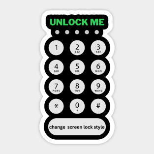 Unlock me Sticker